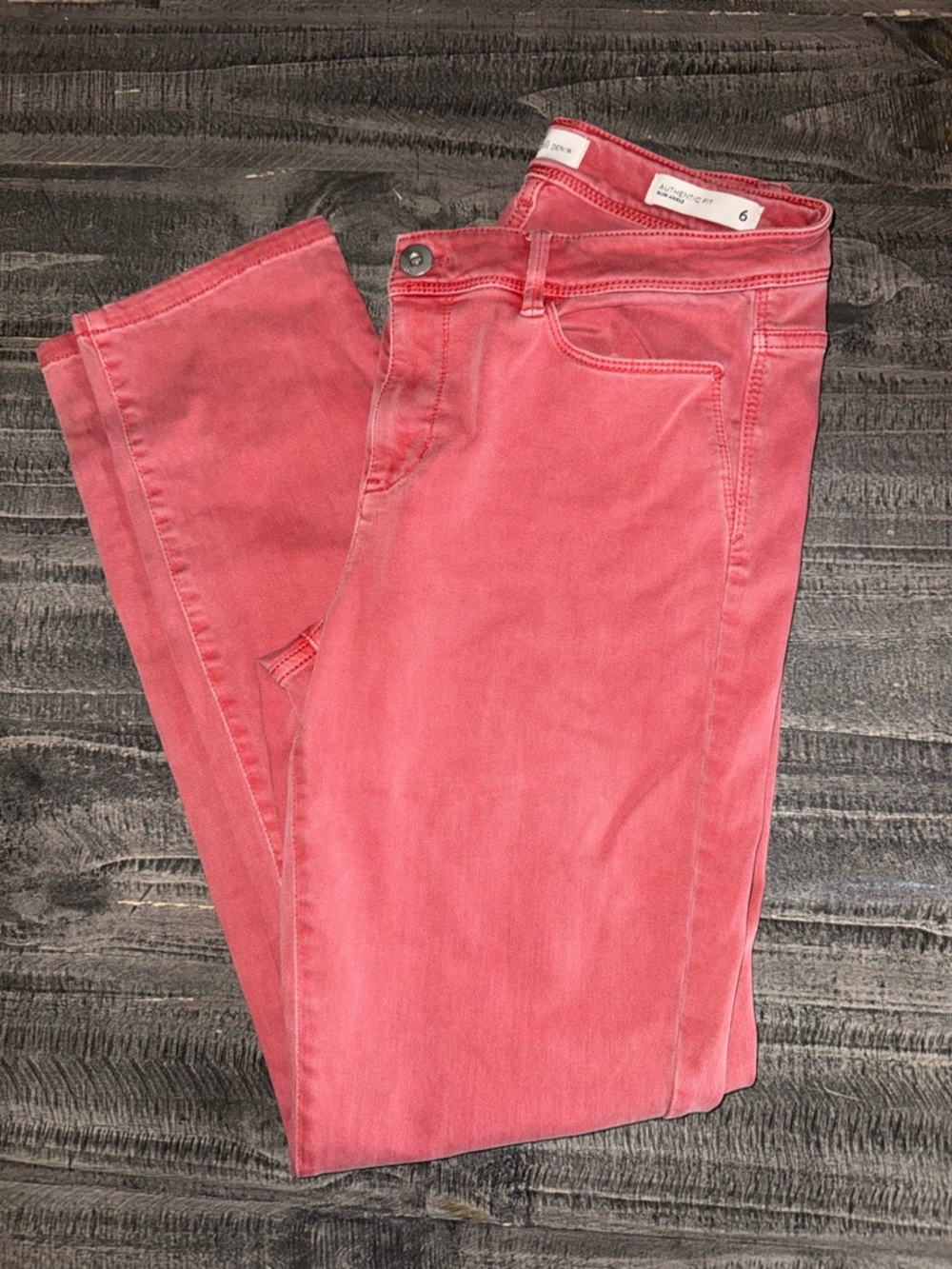 J. Jill Authentic Fit Light Red Clover Slim Ankle Jeans sz 6 - Picture 8 of 8